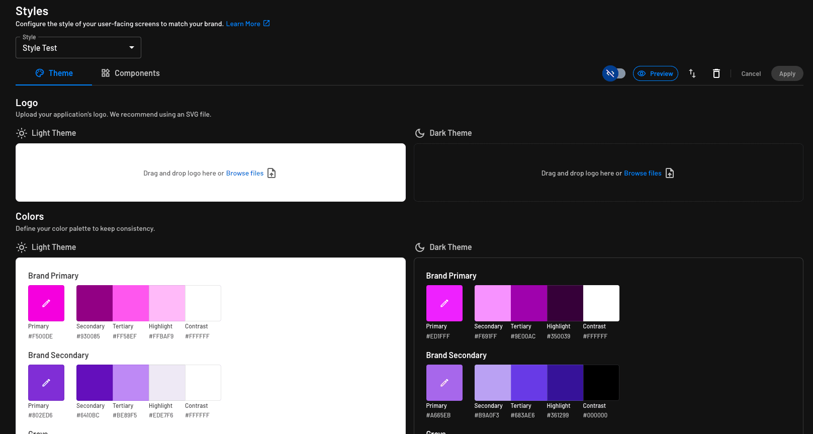 Configure New Styles File