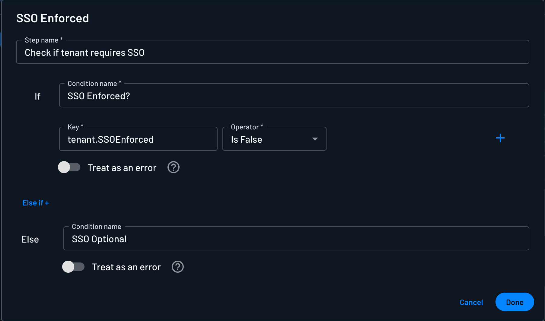 tenant Example in Flow