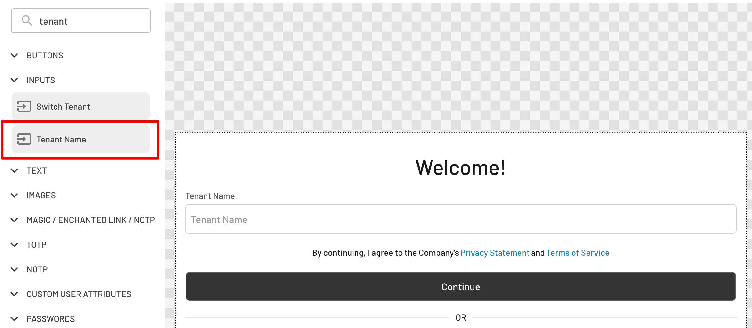 Descope slug name SSO Flows for specific Domains edit screen 2