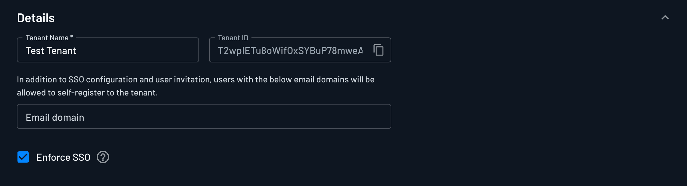 tenant settings details