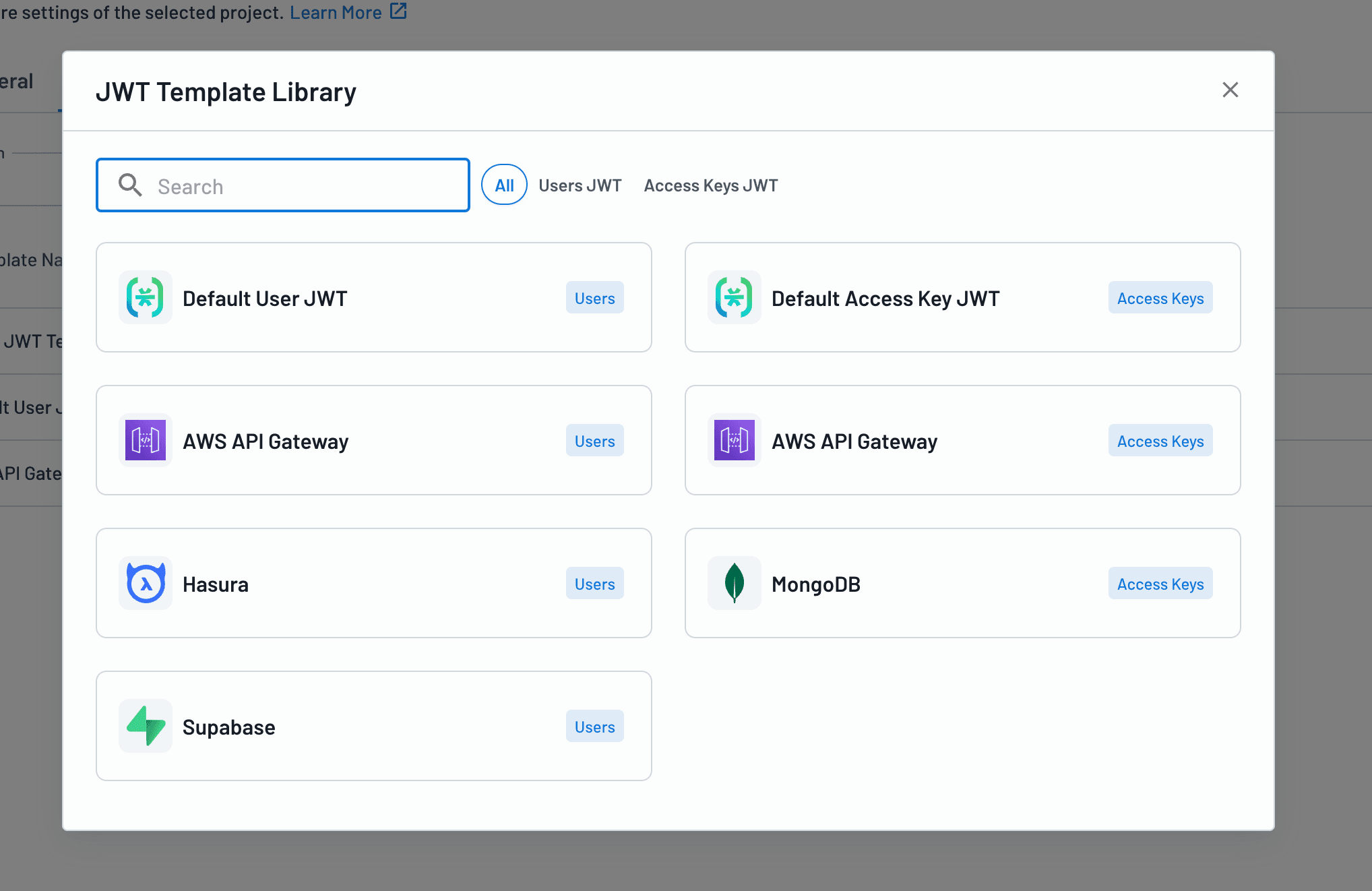 Add a user JWT token to your Descope project