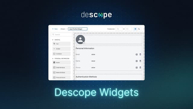 Widgets Overview | Descope Documentation