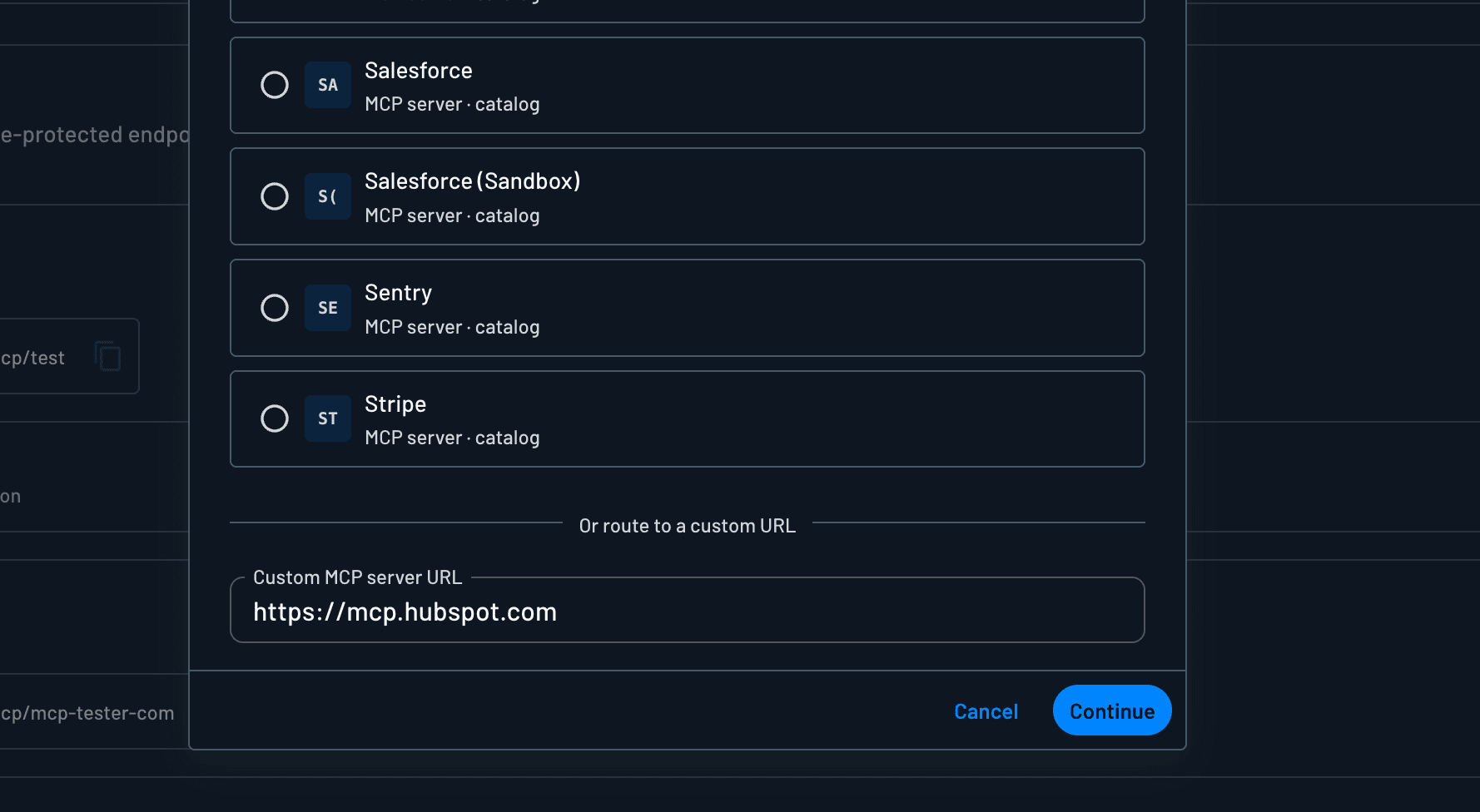 custom resource URL field