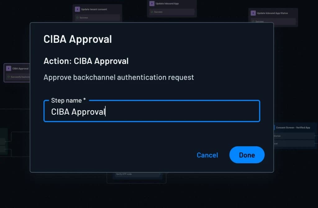 CIBA Approval action
