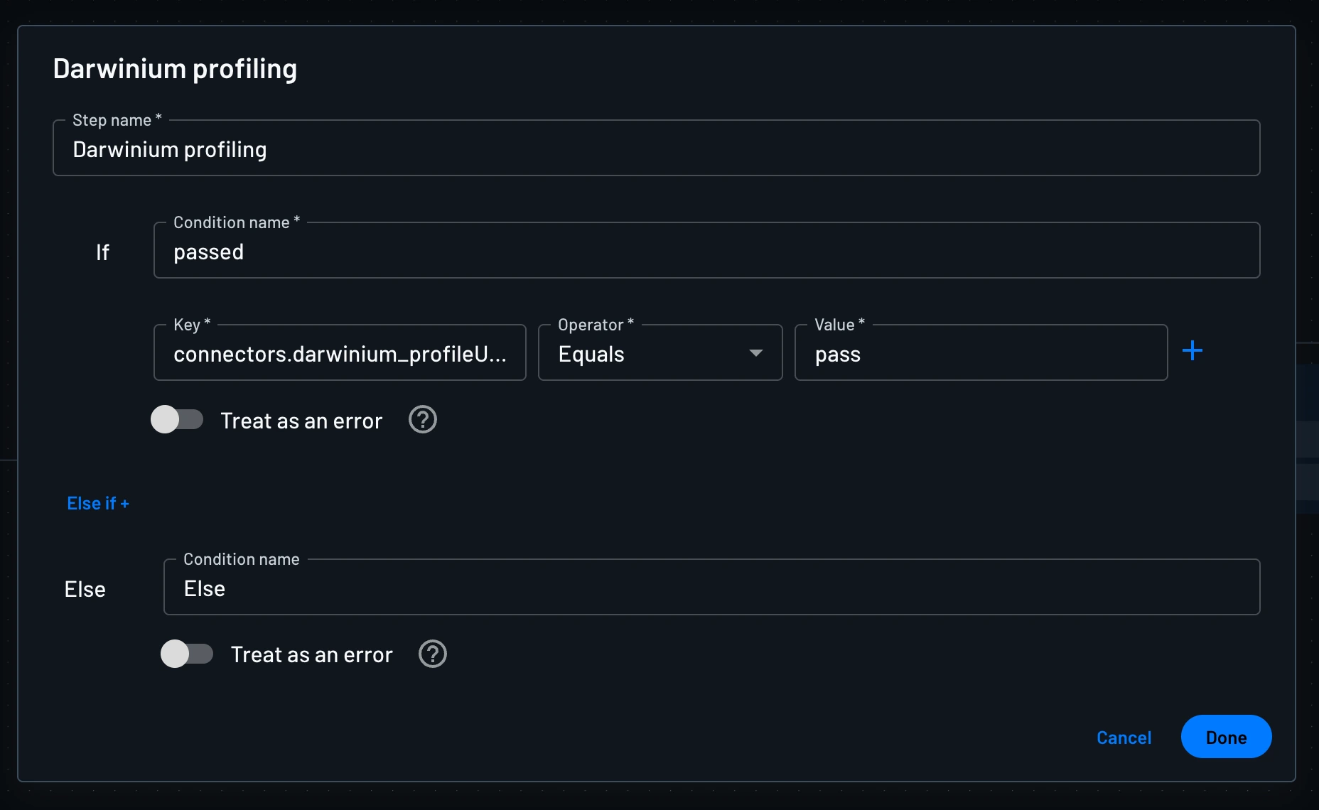darwinium flow condition