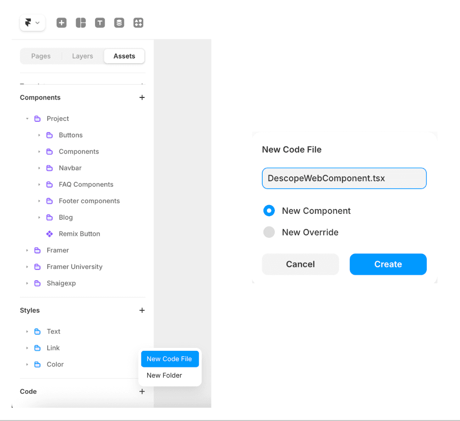 create code file