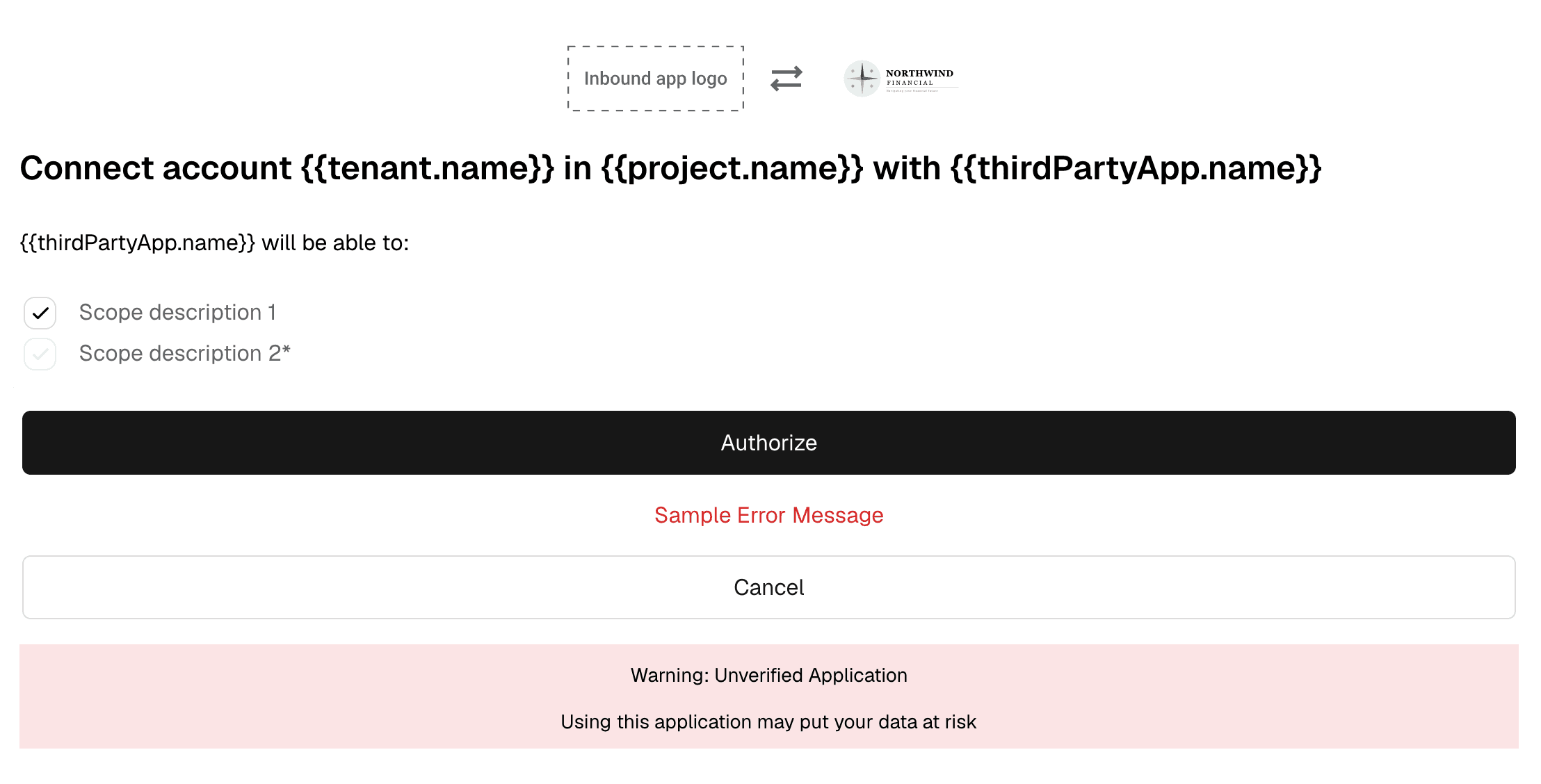 Inbound App status in the Console