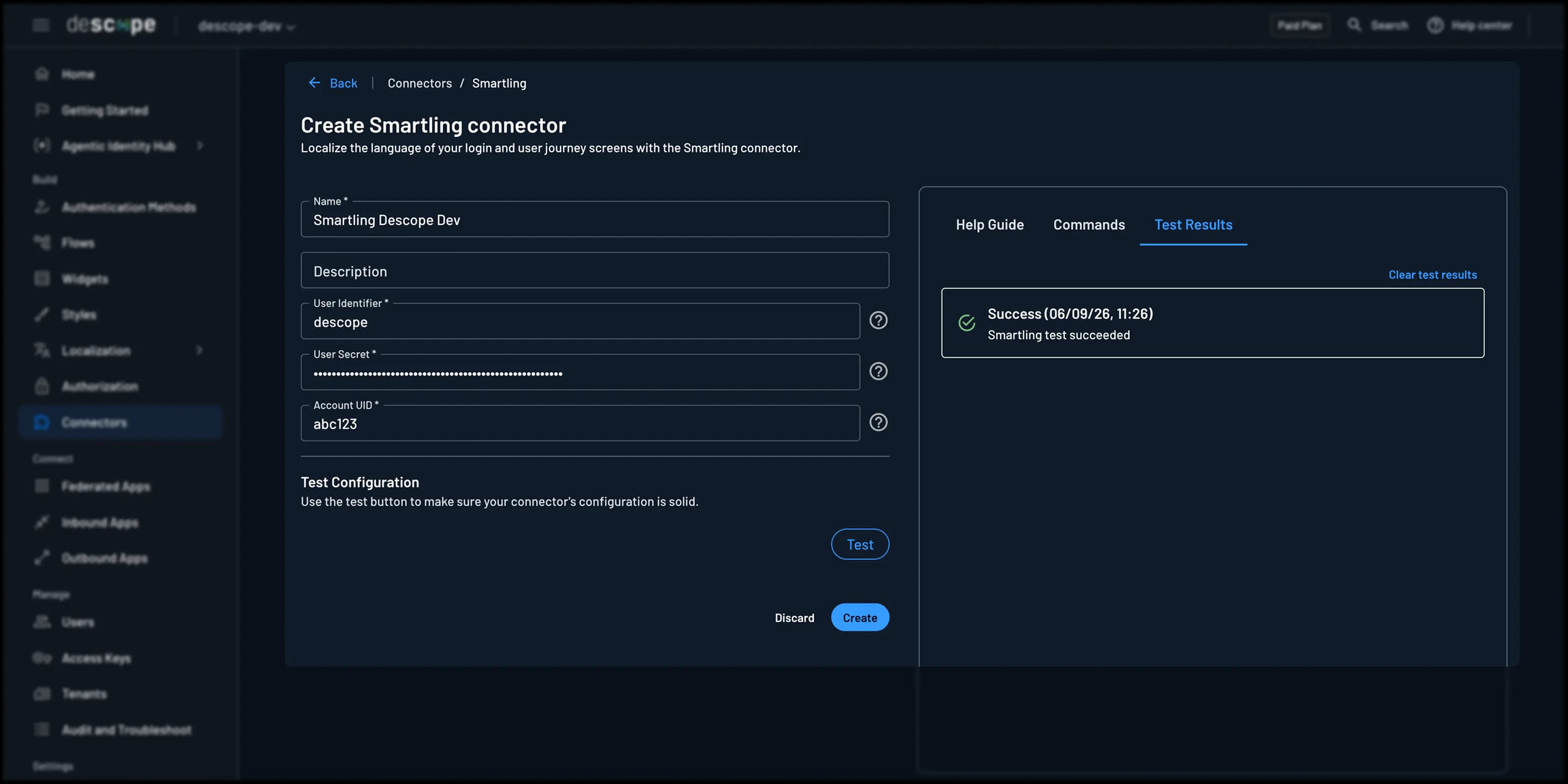 localization connector initialization