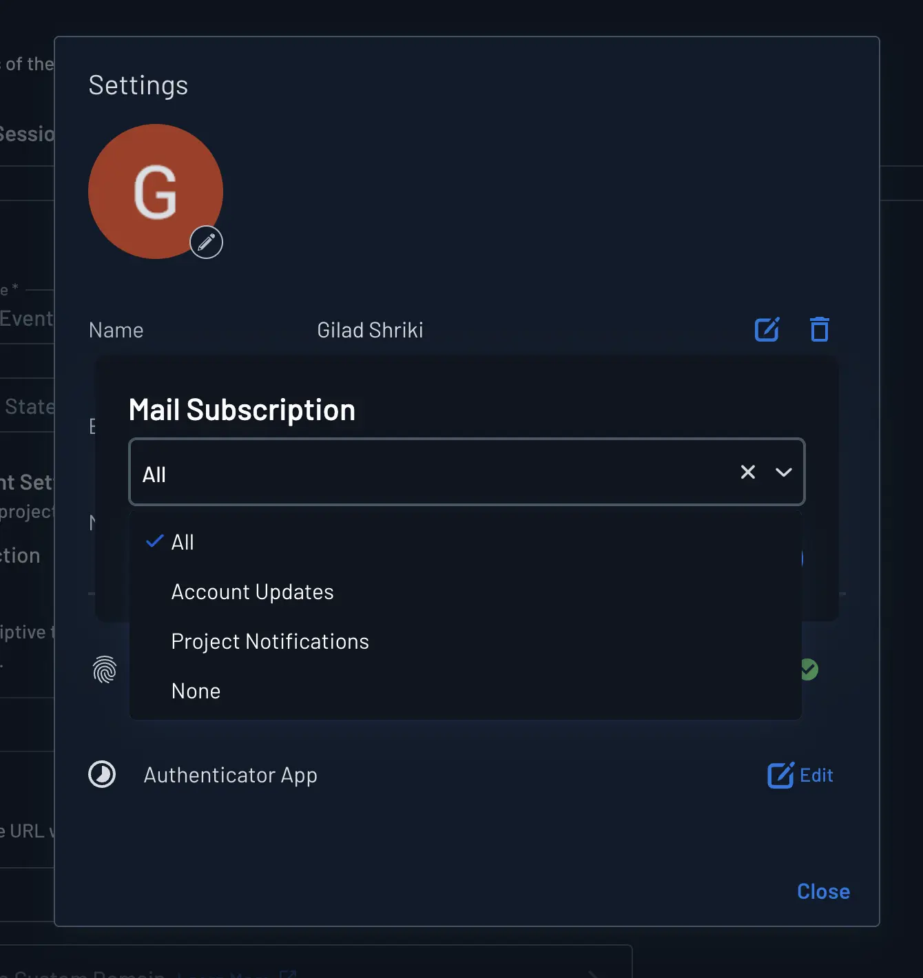 Mail Subscription Console