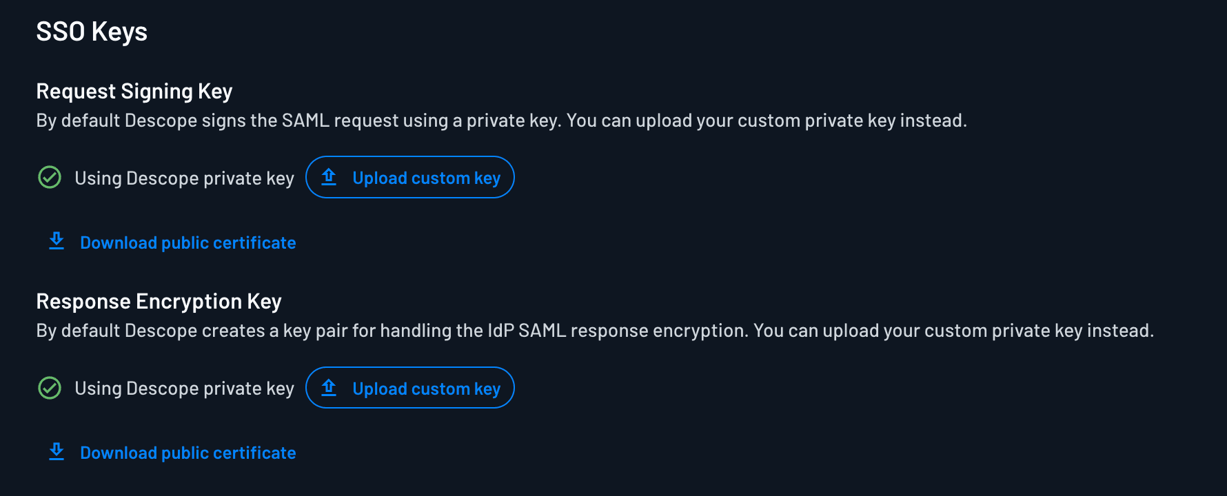 SSO keys